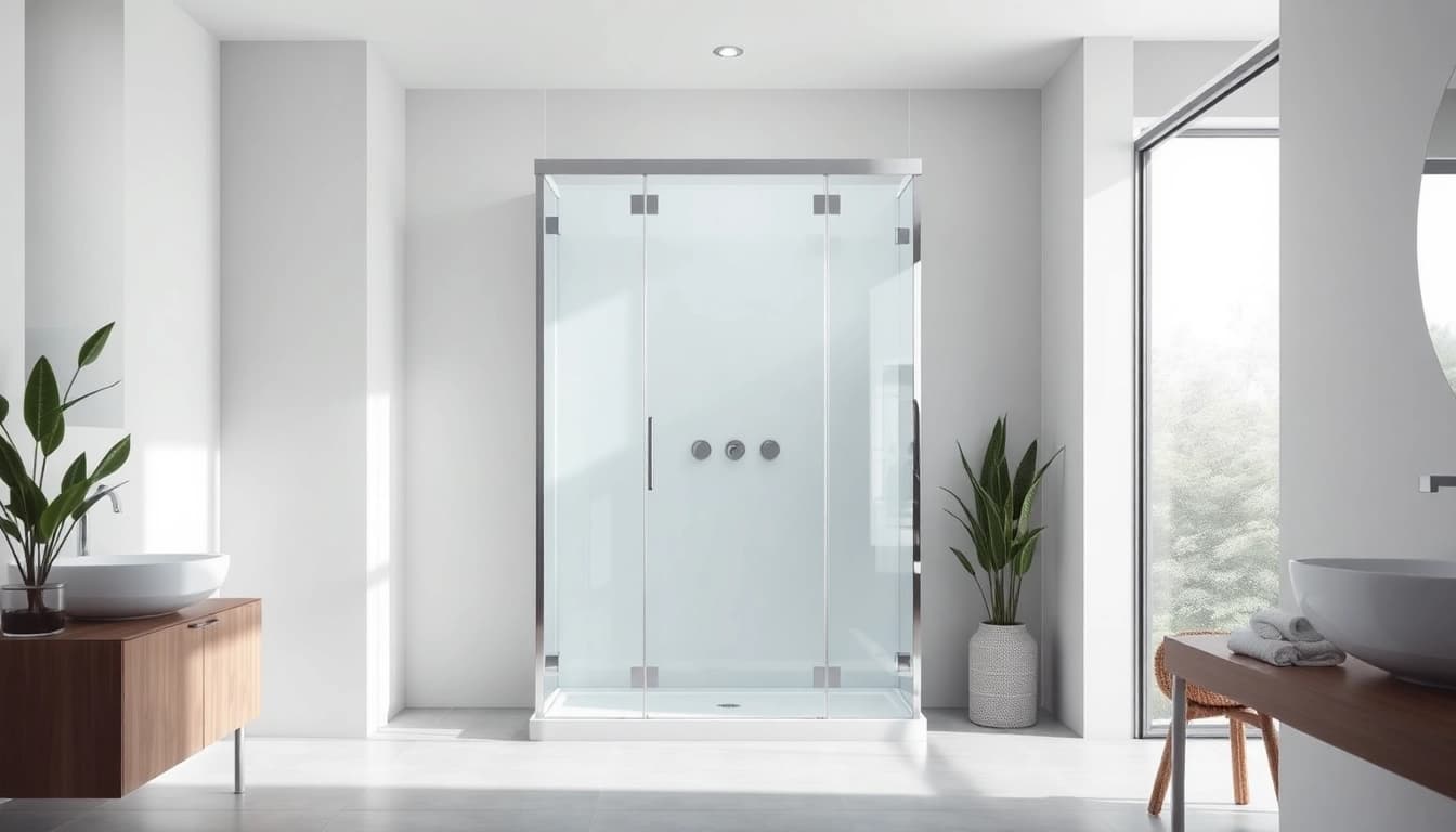 Erleben Sie die sonni Duschkabine in einem eleganten Badezimmer-Design.