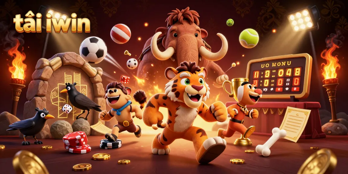 Bet on exciting moments in tải iwin with a prehistoric casino scene filled with dynamic elements.