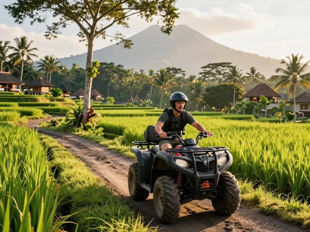 Experience thrilling adventures with our Bali tour packages including ATV rides through scenic landscapes.