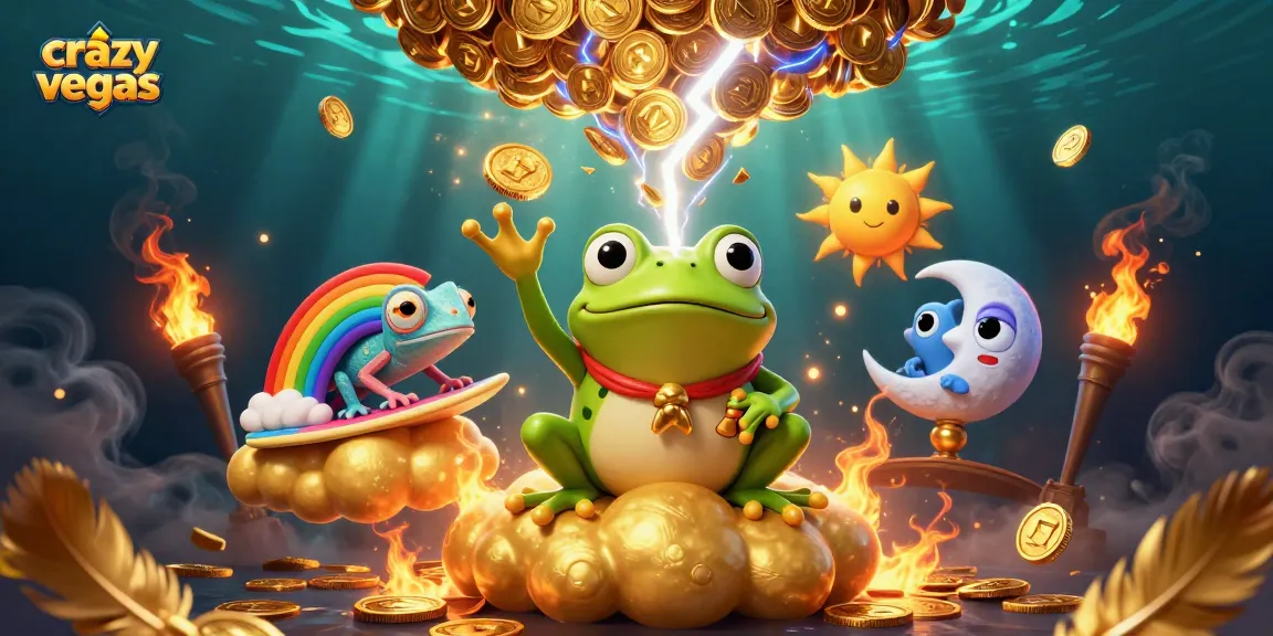 Experience thrilling action at crazyvegas with a magical storm of golden coins and interactive characters.