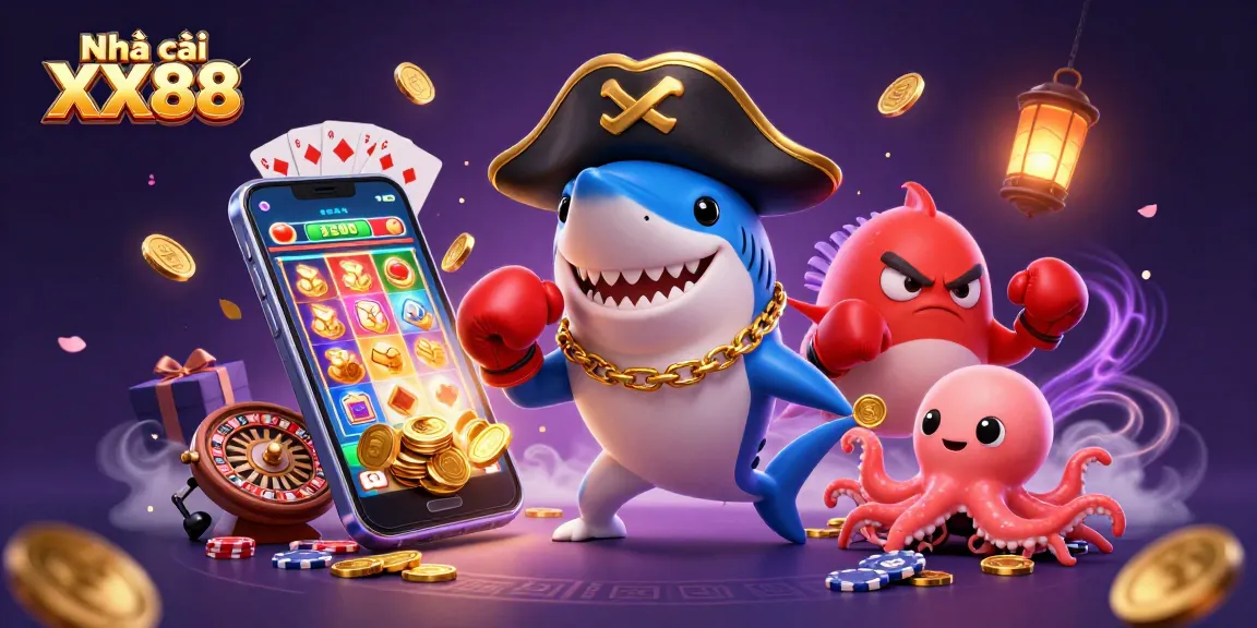 Experience the thrilling world of Nhà cái XX88 with vibrant characters and engaging game elements.