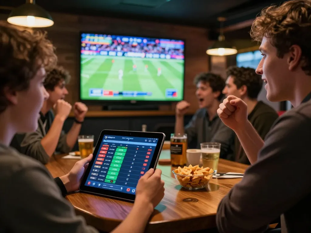 Exciting sports betting scene featuring active betting strategies and live game engagement as soi keo nha cai unfolds