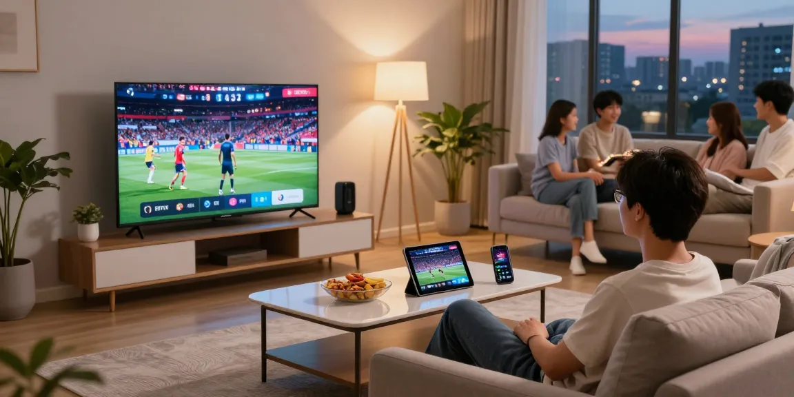 Enjoy seamless viewing in the living room while buying IPTV in the Netherlands with various devices around.