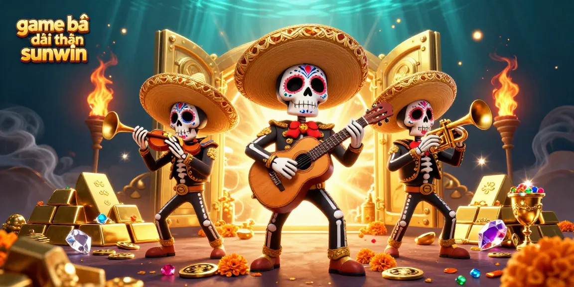 Engage in game bài đổi thưởng sunwin with a vibrant mariachi scene of wealth and excitement.