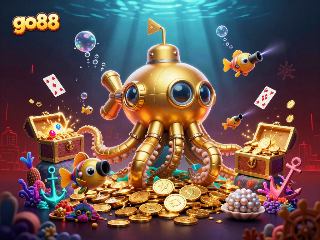 Engage with go88 gaming action in a vibrant underwater world filled with treasures and excitement.