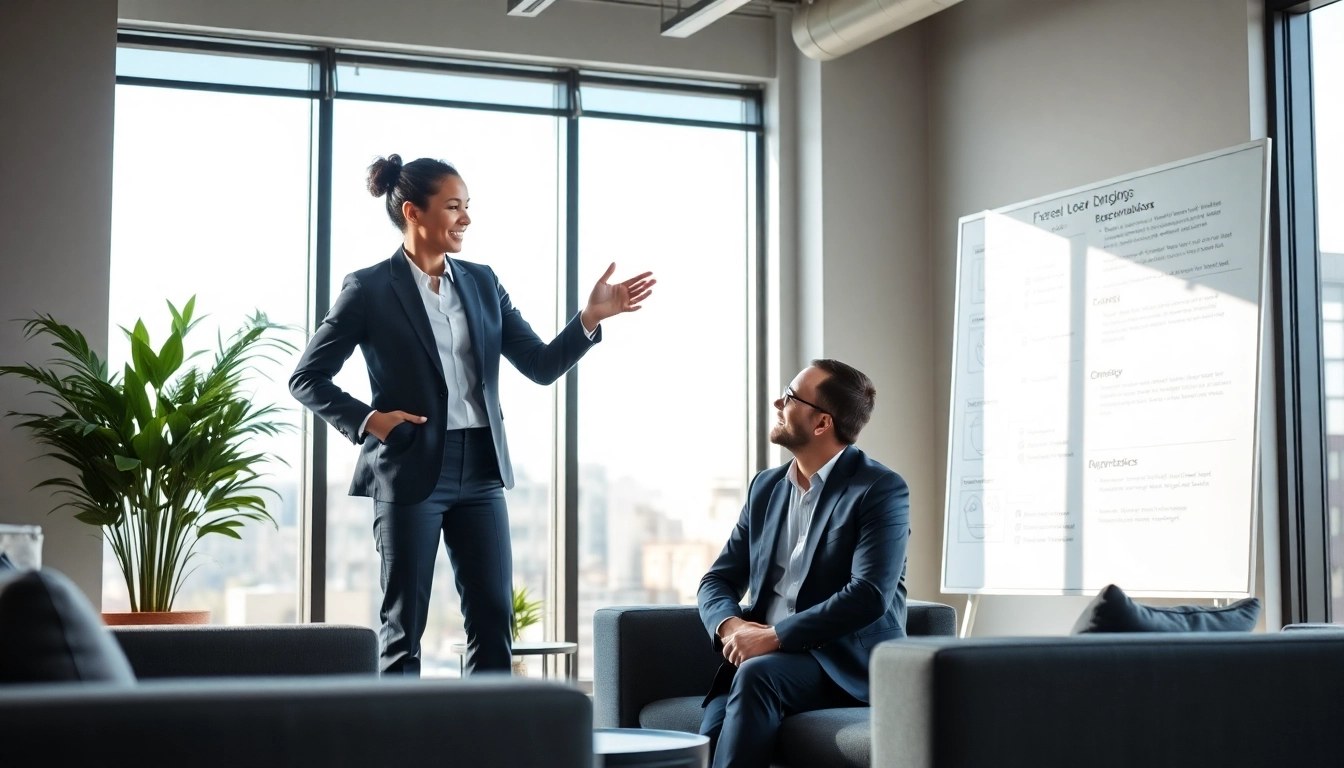 Engaging client session showcasing Career coaching techniques in a professional office.
