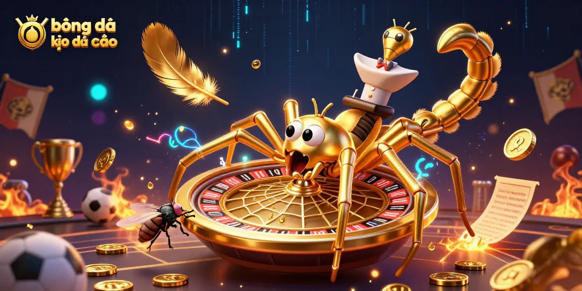 Engage in bóng đá kèo nhà cái with dynamic sports-themed betting elements, vibrant illustration.