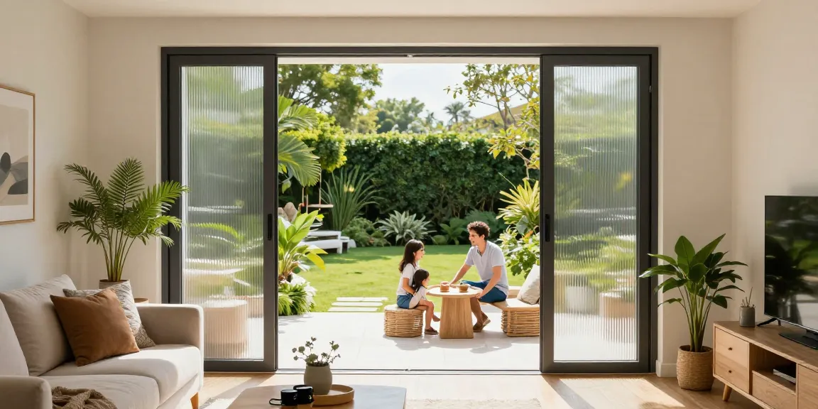 Kapı sineklik enhances indoor comfort while inviting fresh air into a stylish home.