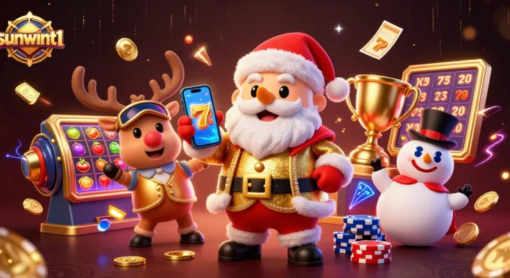 Experience slots excitement with sunwint1, featuring characters celebrating jackpot wins.